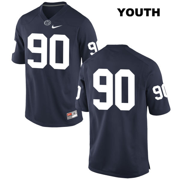 NCAA Nike Youth Penn State Nittany Lions Damion Barber #90 College Football Authentic No Name Navy Stitched Jersey EYT0598VJ